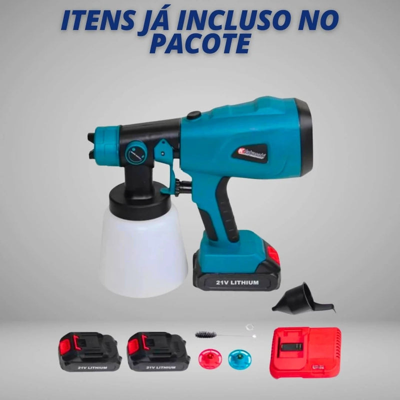 Pulverizador Elétrico a Bateria para Pinturas - PaintPower