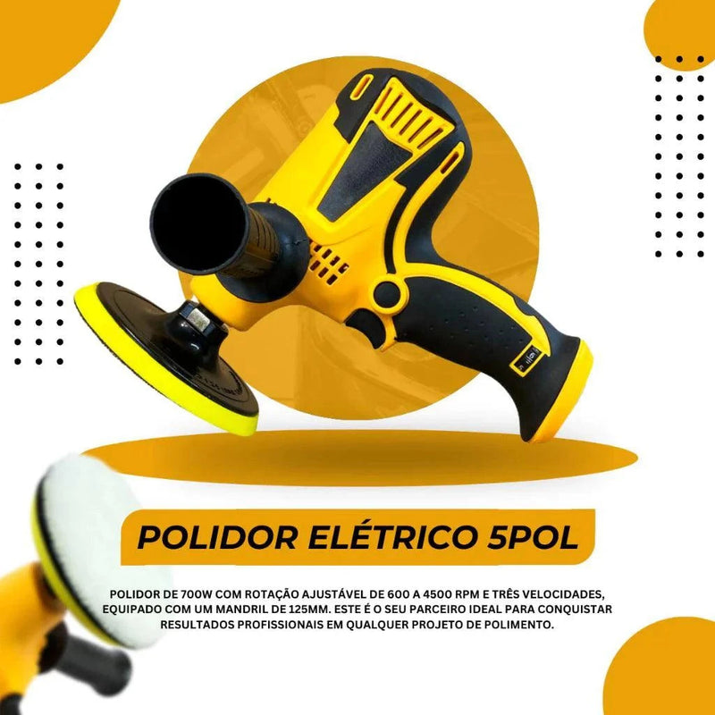 Kit Polidor Politriz Lixadeira Angular Automotiva - ProFlex