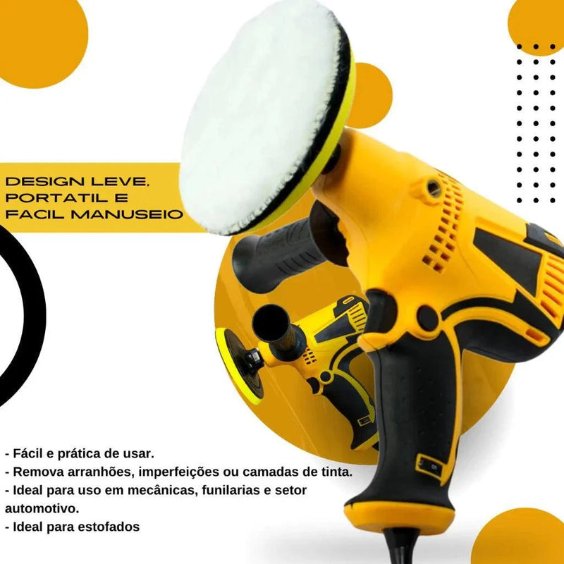 Kit Polidor Politriz Lixadeira Angular Automotiva - ProFlex